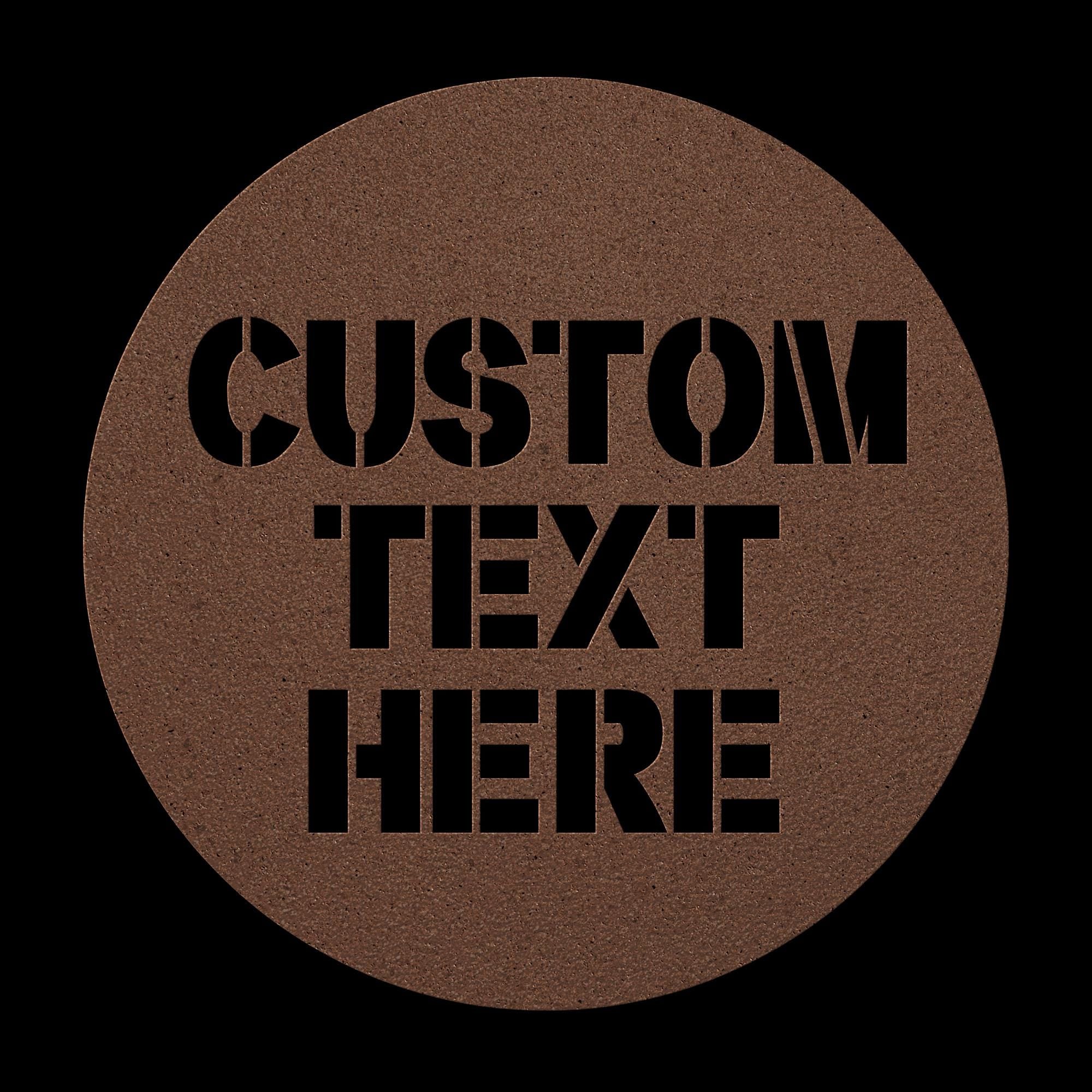 Custom Metal Sign: Personalized Logo, Text, or Name