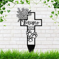 Pet Memorial Garden Stake - Custom Paw Print Sign | Personalized Pet Plaque Tribute