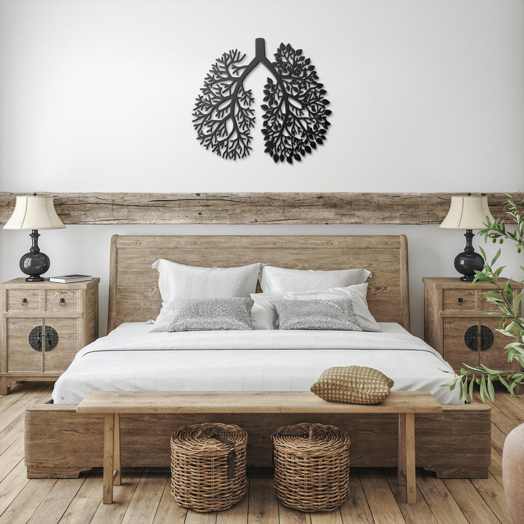 Tree Lungs Metal Art – Die Cut Botanical Wall Art | Sustainable Nature Inspired Decor