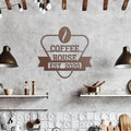 Custom Metal Coffee Shop Logo Sign: Personalized Business Decor