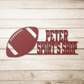 Custom Football Metal Sign: Sports Shop, Gym, Fan Cave