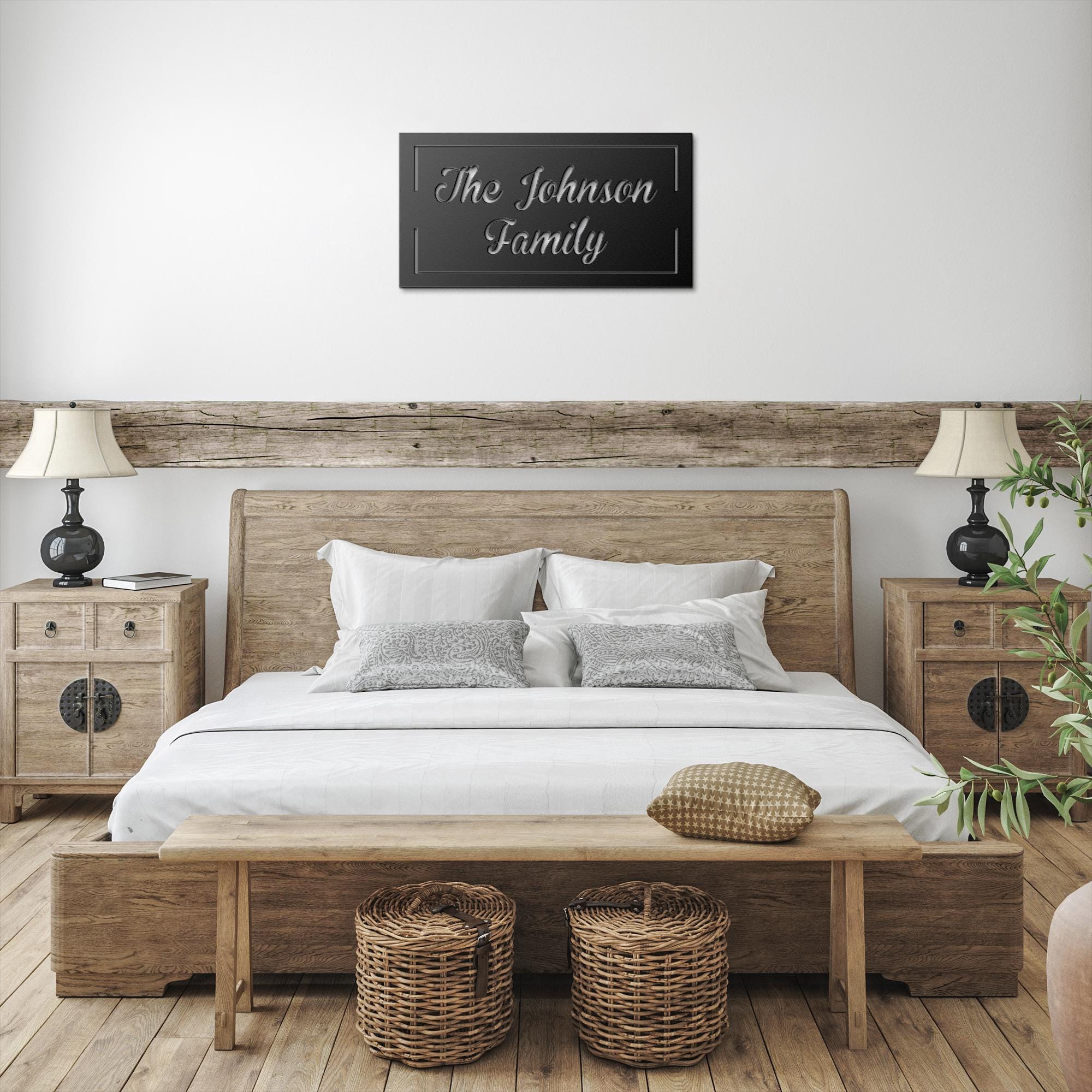 Personalized Metal Name Sign: Custom Steel Wall Art