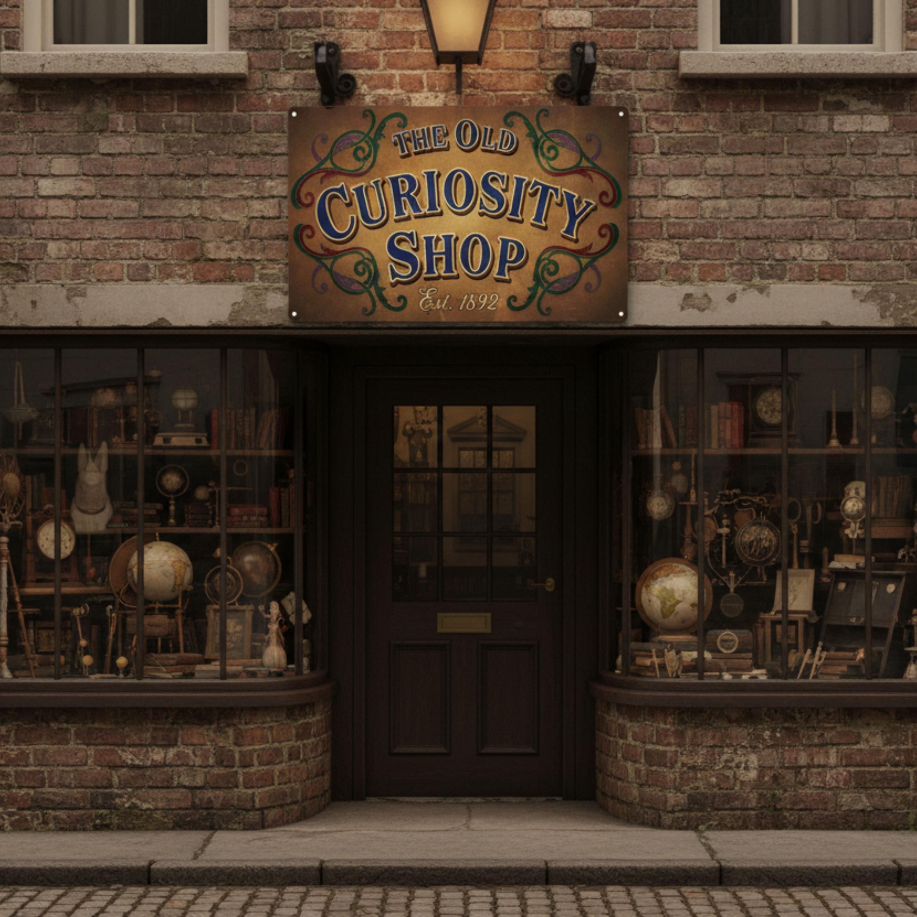 Custom Shop Metal Sign | Personalized Antique Vintage Decor | Faux Establishment Date Plaque | Retro Retail Shop Sign