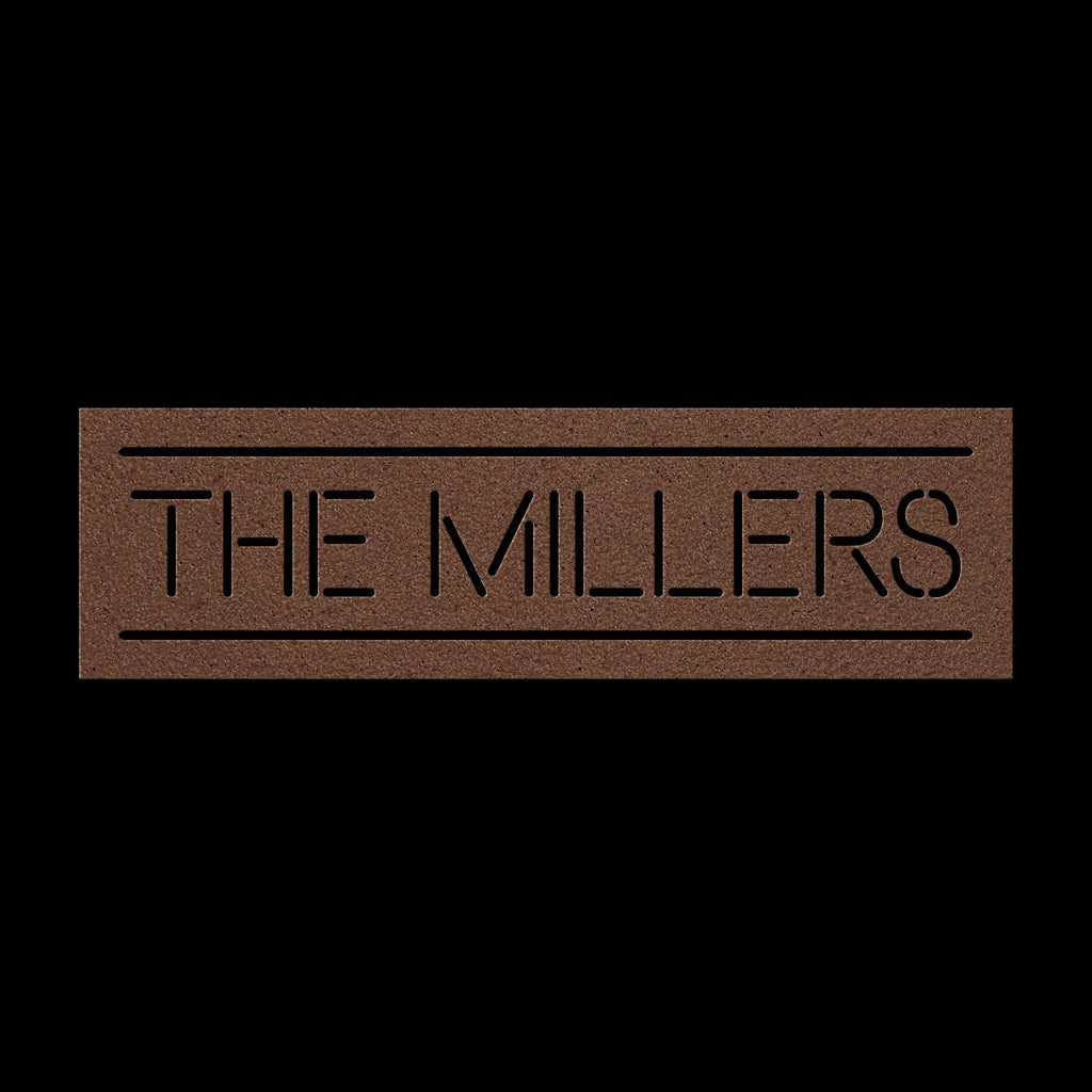 Housewarming Personalized Metal Name Sign: Custom Steel Wall Art