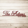 Custom Metal Family Name Sign - Personalized Wall Art