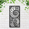 Nautilus Metal Wall Art, Abstract Spiral Shell Decor, Ocean Nature Sign, Coastal Decor