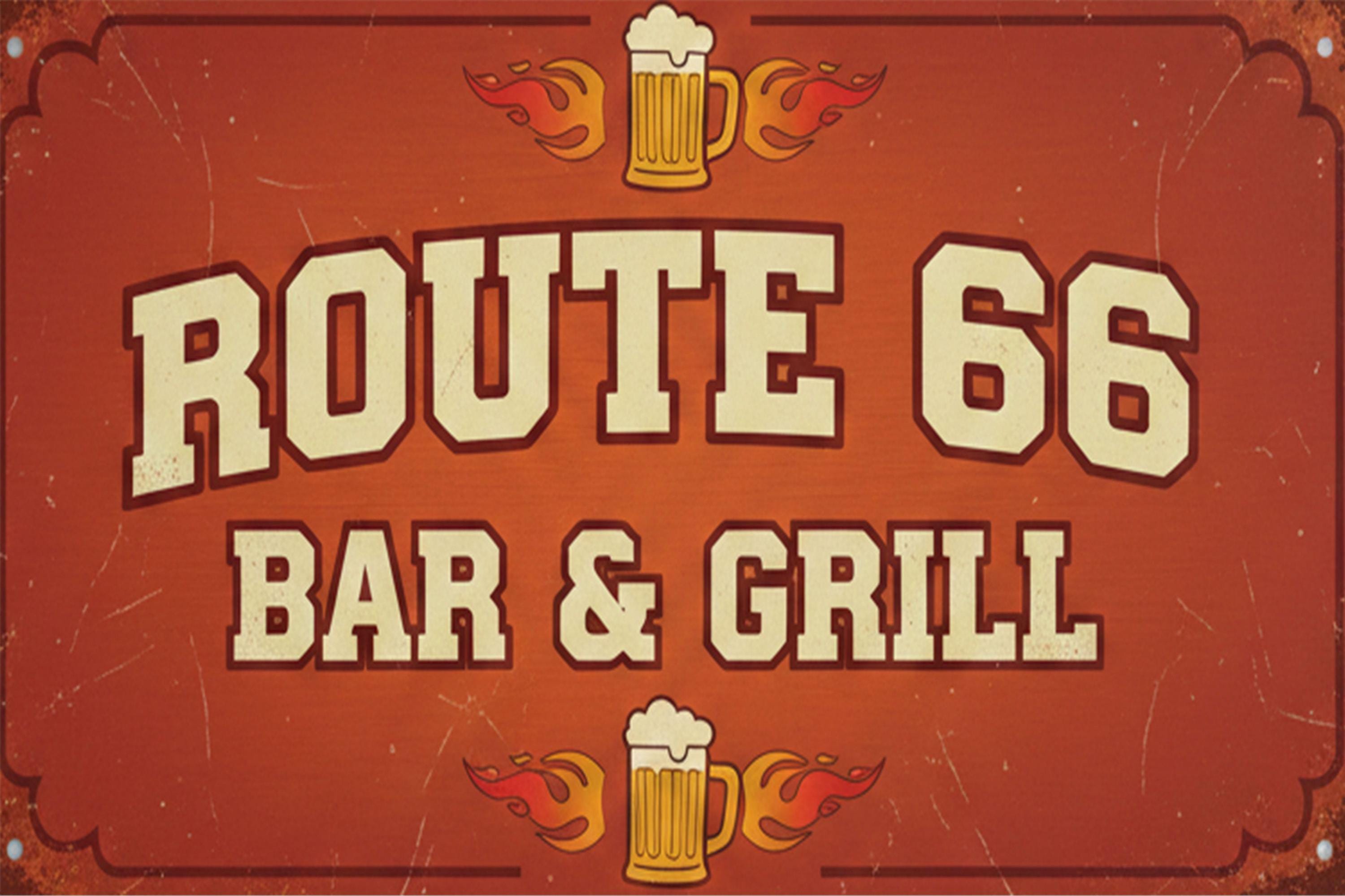 Custom Bar & Grill Metal Sign | Personalized Home Pub Man Cave Decor | Retro Garage Plaque | Vintage Beer Tavern Wall Art