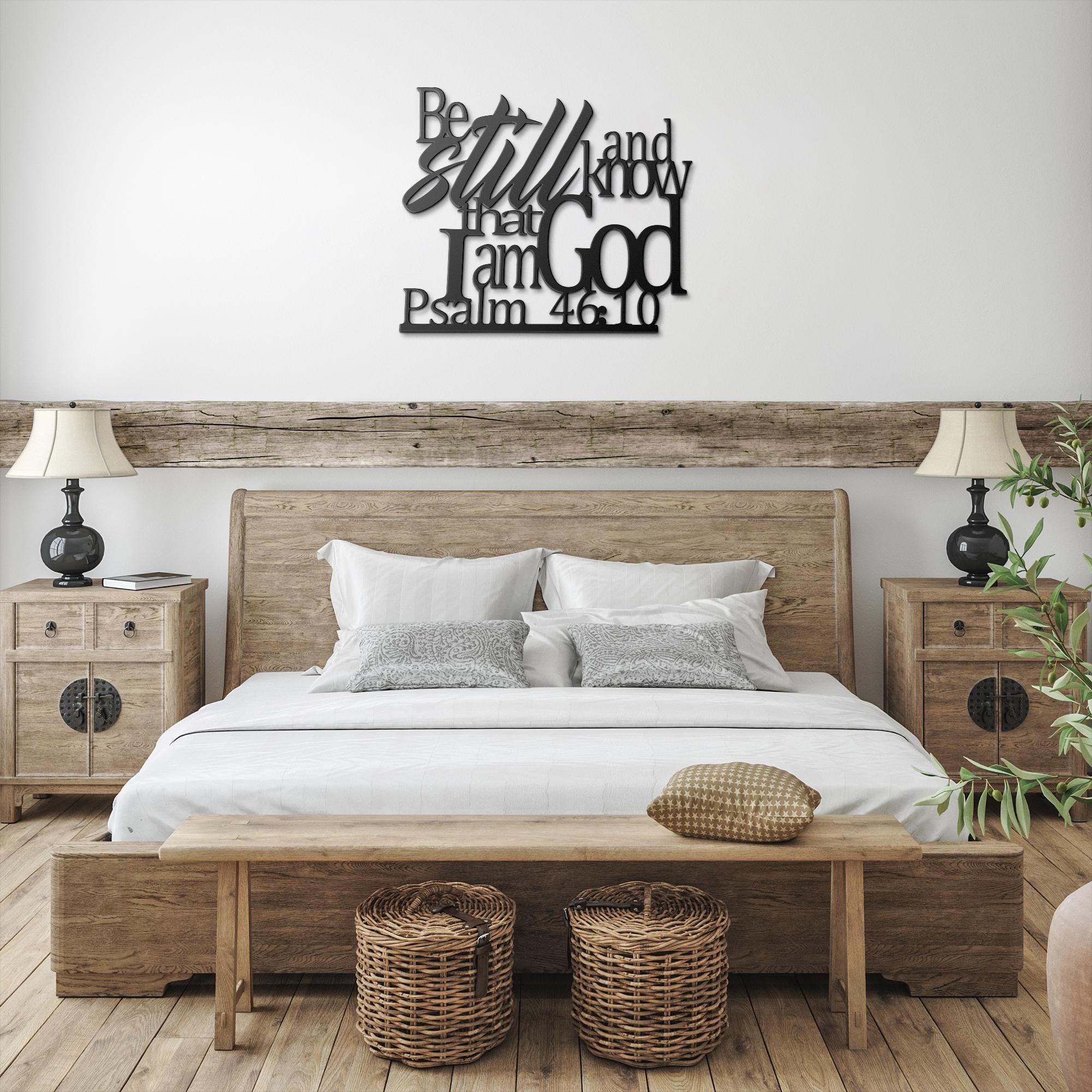 Psalm 46 Metal Sign – Custom Christian Wall Art | 18 Gauge Steel Scripture Decor