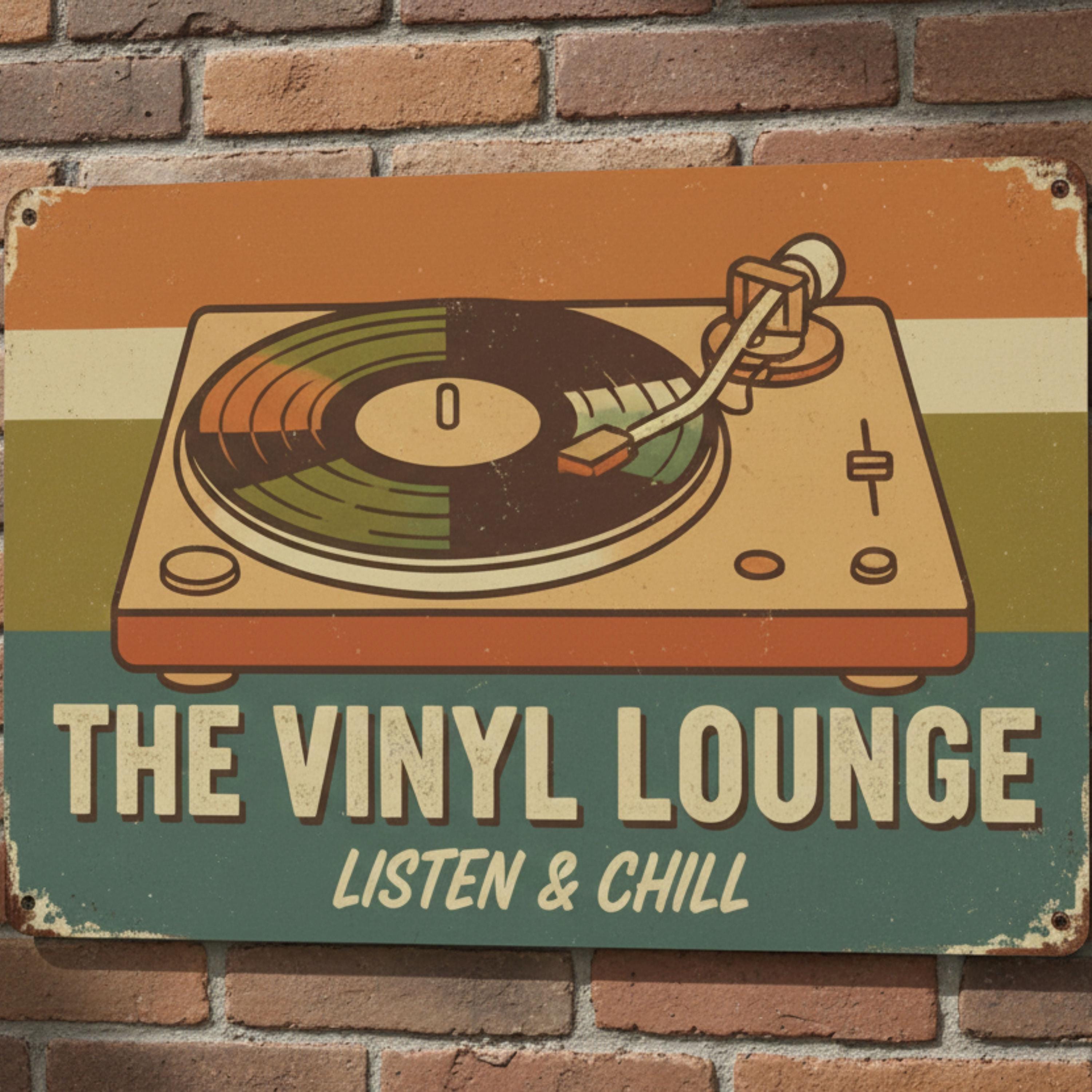 Custom Vinyl Lounge Metal Sign, Retro Record Player Decor, Music Room Wall Art, Personalized Gift