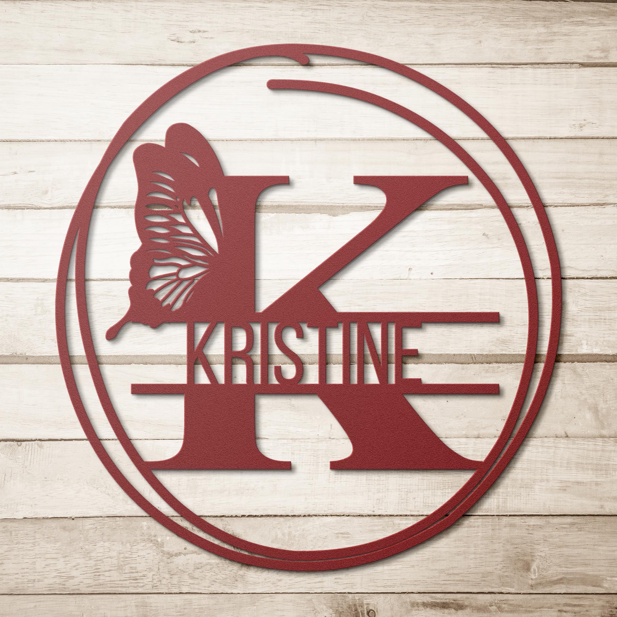 Personalized Butterfly Sign - Custom Name Wall Art | Split Letter Decor Gift