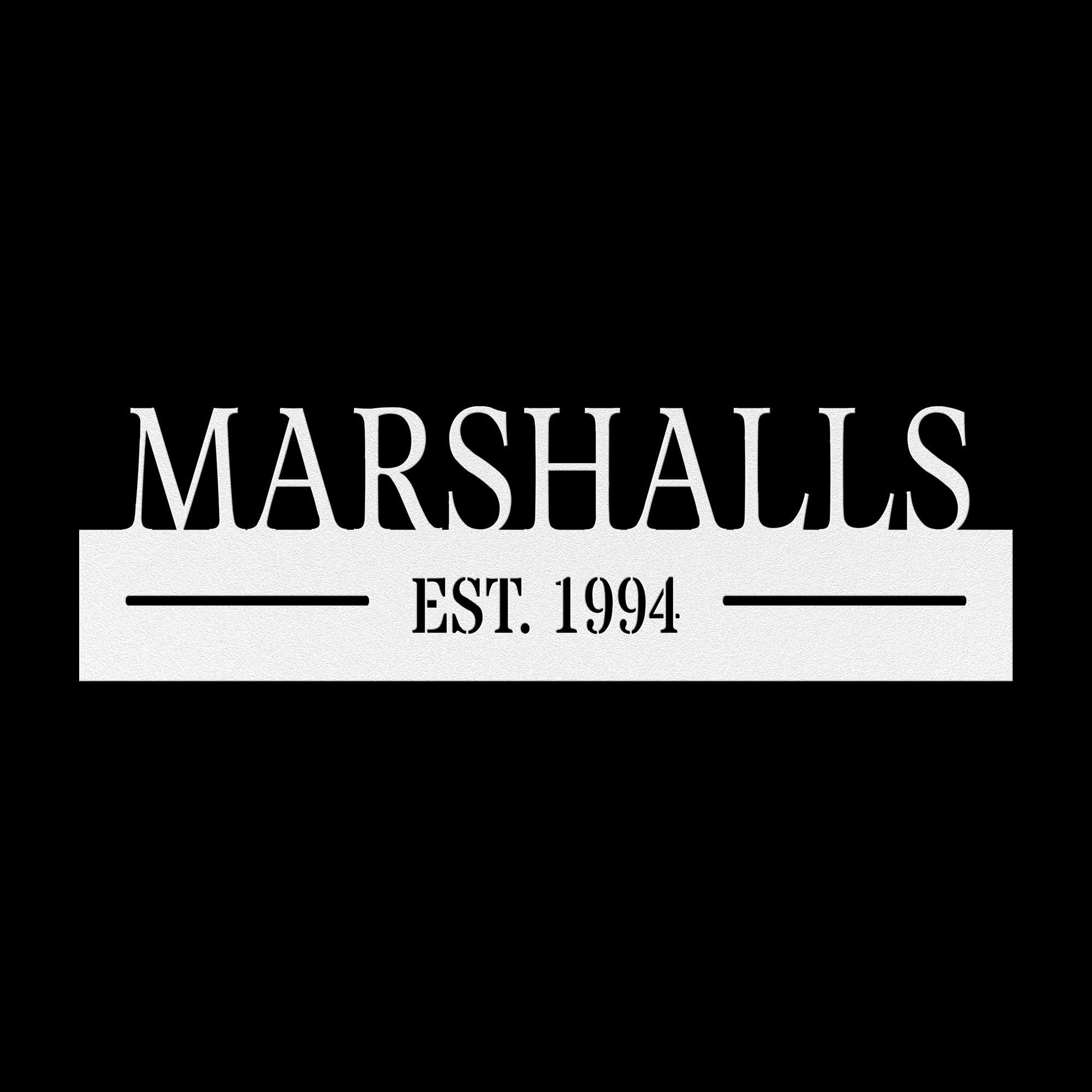 Personalized Metal Name Sign: Custom Steel Wall Art