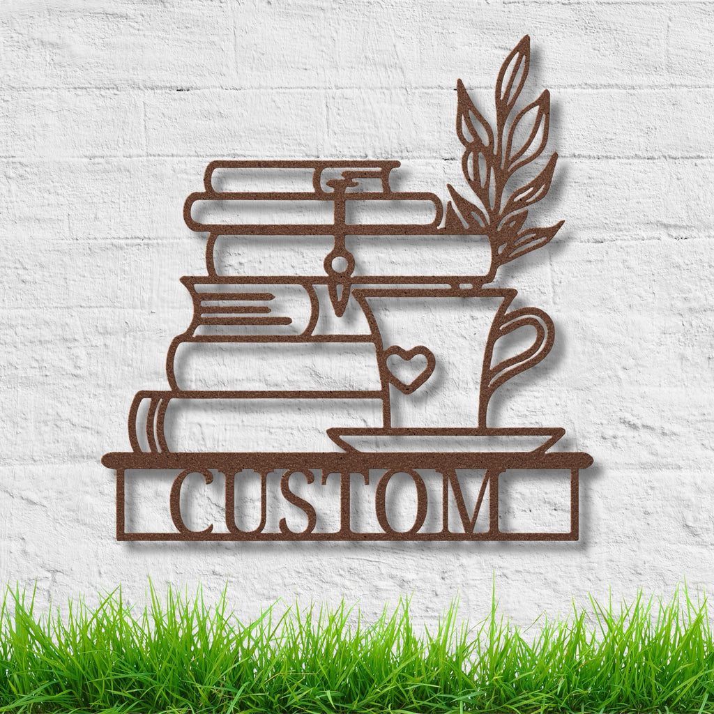 Custom Book Metal Sign - Personalized Reading Nook Decor | Book Lover Gift