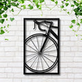 Road Bike Wall Art – Custom Metal Bike Sign | Bicycle Silhouette Art & Modern Sports Decor