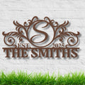 Custom Metal Family Name Sign | Personalized Wedding Gift