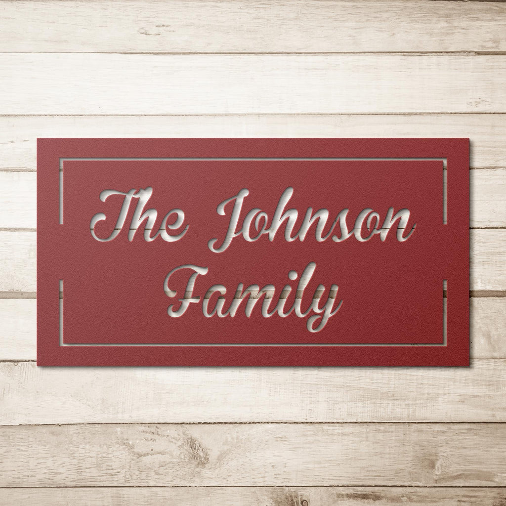 Personalized Metal Name Sign: Custom Steel Wall Art