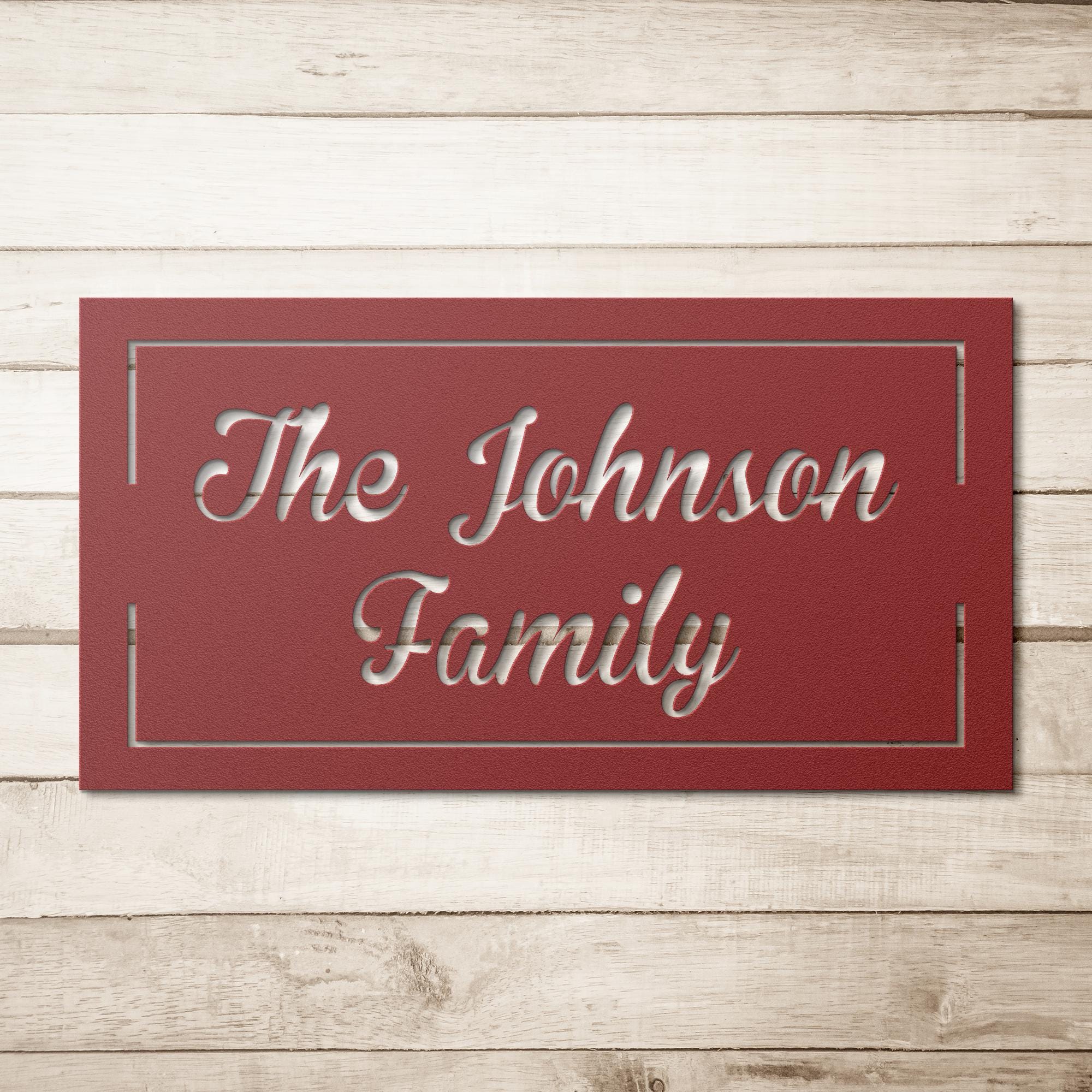 Personalized Metal Name Sign: Custom Steel Wall Art