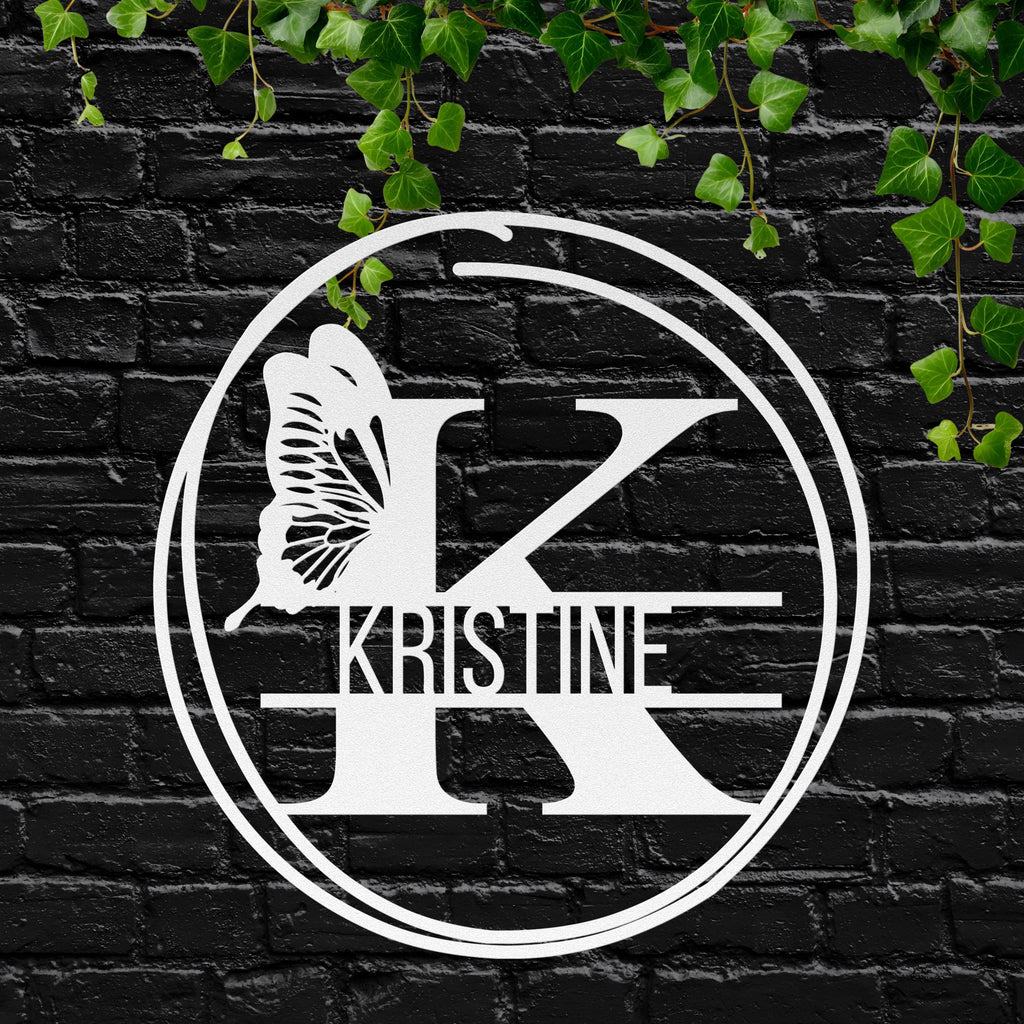 Personalized Butterfly Sign - Custom Name Wall Art | Split Letter Decor Gift