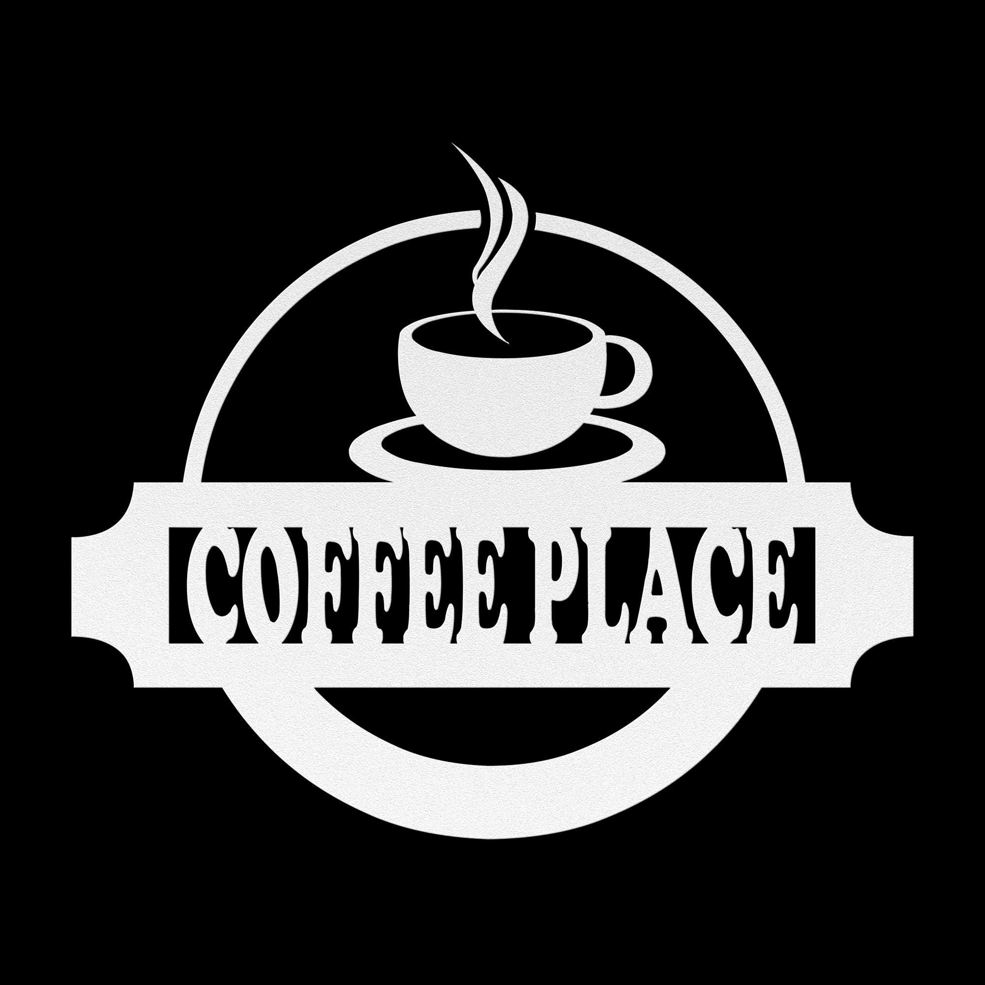 Custom Metal Coffee Shop Logo Sign: Personalized Business Decor