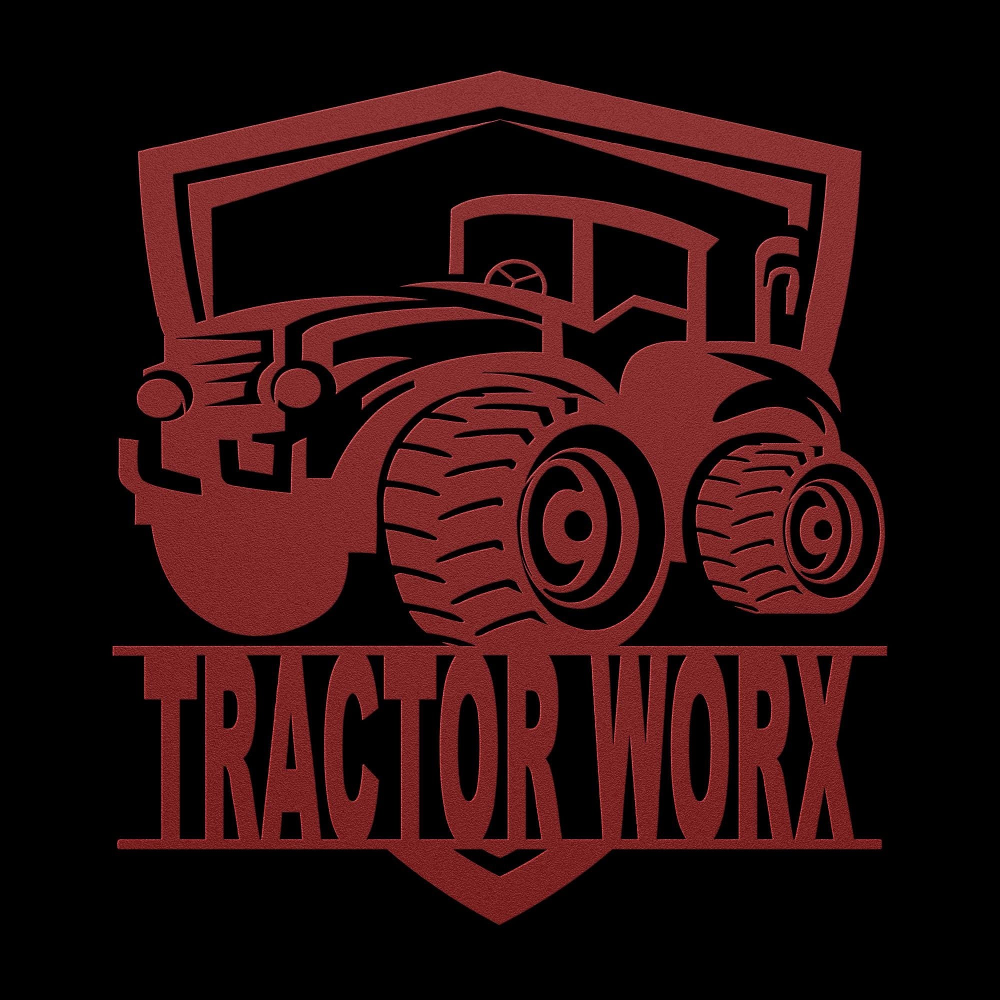 Custom Tractor Metal Sign: Farmhouse Decor, Personalized Farm Logo