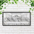 Last Supper Metal Art - Die Cut Religious Wall Decor | Christian Metal Sign
