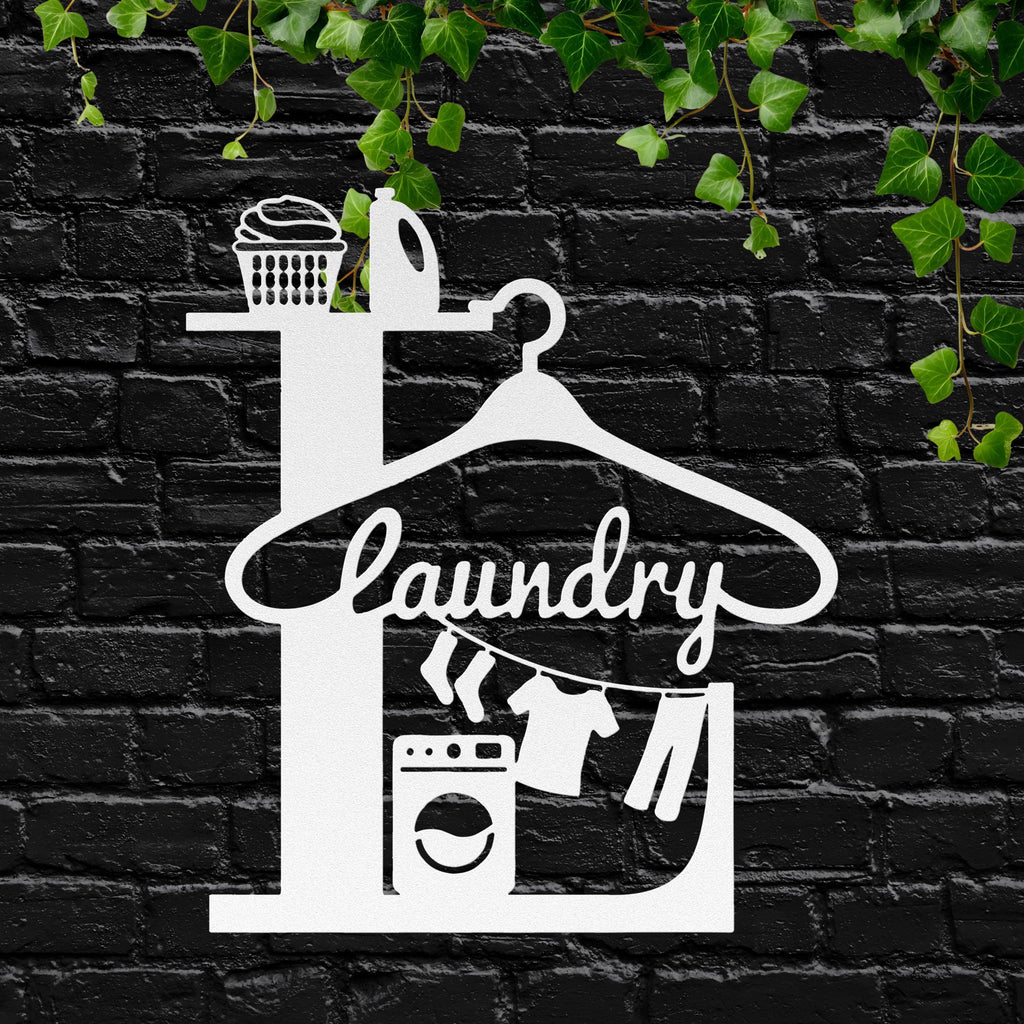 Laundry Room Metal Sign, Custom Utility Decor, Farmhouse Laundry Wall Art, Washing Room Gift