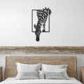 Zebra Metal Wall Art, Die-Cut Animal Sign, Modern Farmhouse Decor