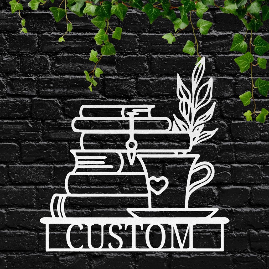 Custom Book Metal Sign - Personalized Reading Nook Decor | Book Lover Gift