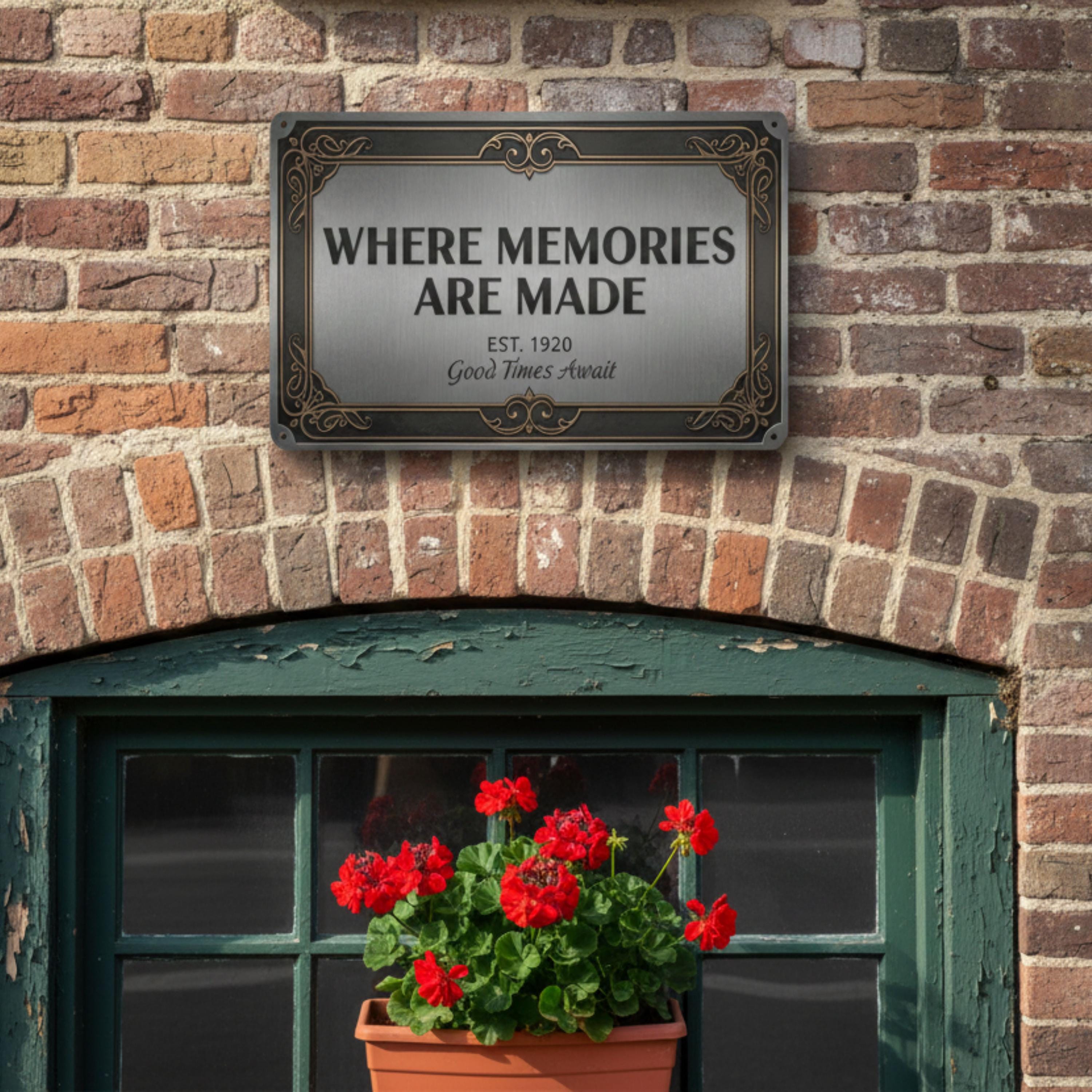 Custom Established Metal Sign, Vintage Anniversary Plaque, Personalized Family Name Gift, Wall Decor