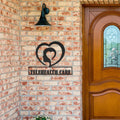 Custom Healthcare Metal Sign: Heart Logo, Clinic Decor