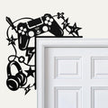 Gaming Controller Metal Door Corner Sign, Gamer Bedroom Decor, Video Game Wall Art
