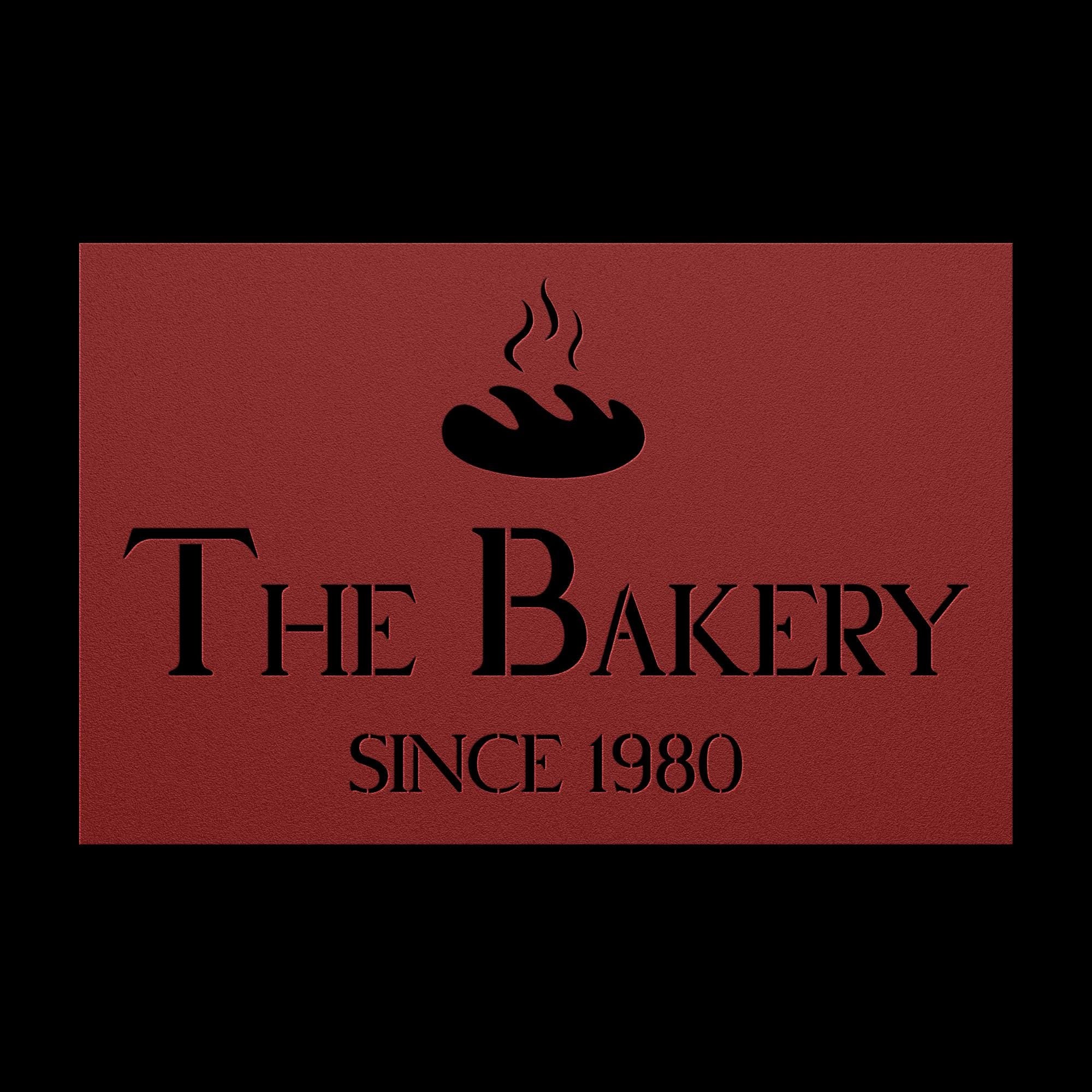 Custom Metal Bakery Logo Sign: Bread Design Business Decor