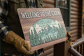 Welcome Cabin Sign - Custom Rustic Wood Sign | Mountain Decor & Personalized Gift