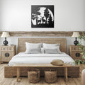 Deer Metal Wall Art - Rustic Cabin Decor | Laser Cut Wildlife Silhouette Sign