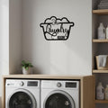 The Laundry Room Metal Sign | Farmhouse Utility Decor | Die Cut Metal Wash House Art | Housewarming Gift for New Home
