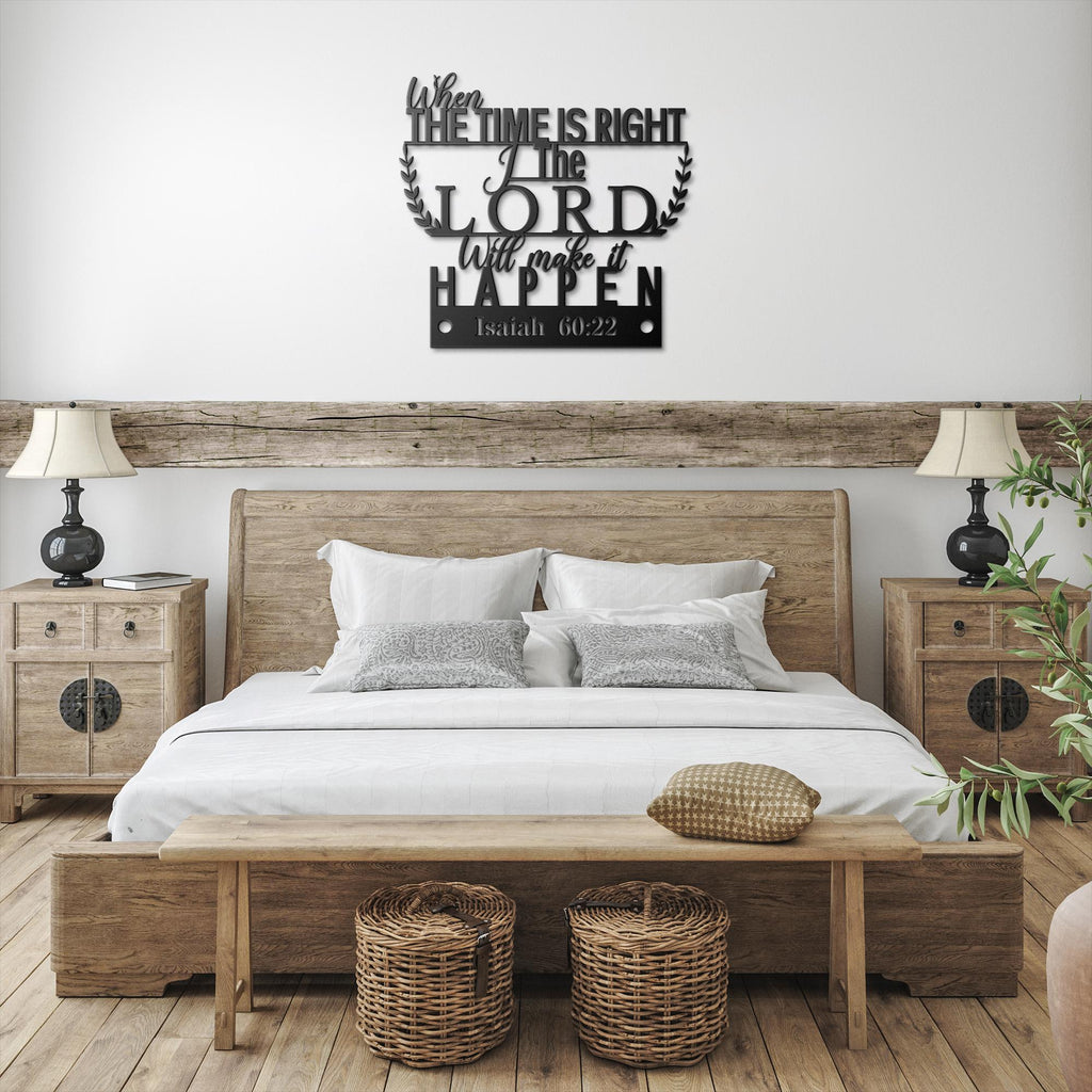 Isaiah 60:22 Metal Bible Verse Sign - Christian Home Decor