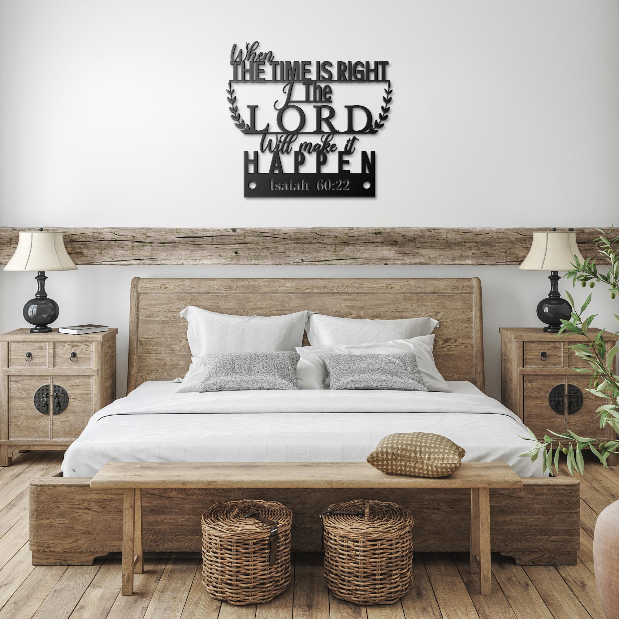 Isaiah 60:22 Metal Bible Verse Sign - Christian Home Decor