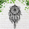 Personalized Dream Catcher Metal Wall Art, Boho Bedroom Decor
