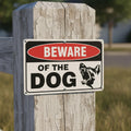 Beware of the Dog Metal Sign, K9 Warning Wall Art, Pet Owner Gift, Security Sign