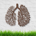 Tree Lungs Die-Cut Metal Wall Art: Nature Inspired Breathing Lungs Sign, Botanical Anatomy, Arborist Gift, Sustainable Decor