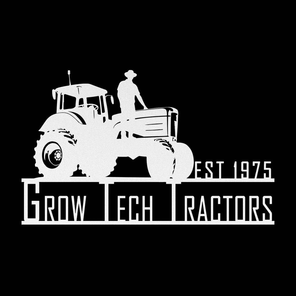 Personalized Metal Farm Sign: Tractor Farmhouse Decor