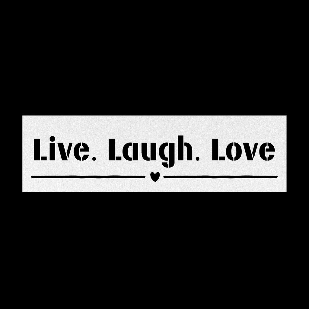 Live Laugh Love Metal Quote Sign - Steel Wall Decor