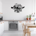 Personalized Kitchen Metal Sign, Custom Chef Decor