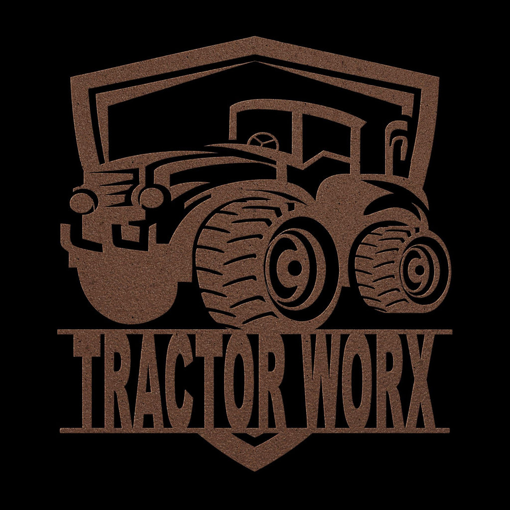 Custom Tractor Metal Sign: Farmhouse Decor, Personalized Farm Logo