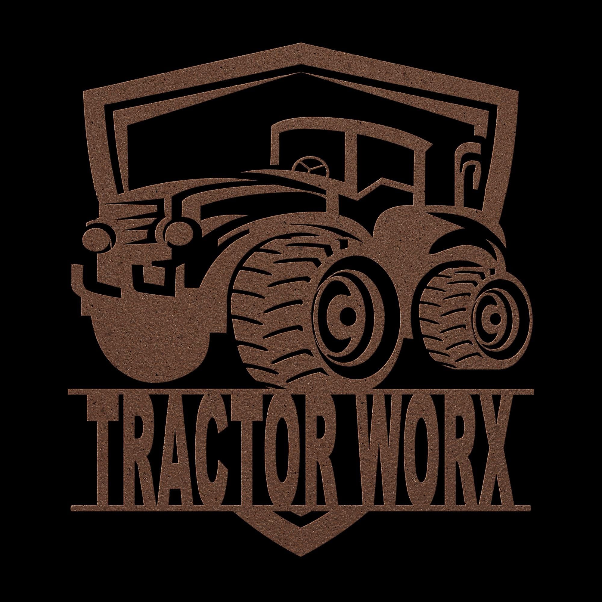 Custom Tractor Metal Sign: Farmhouse Decor, Personalized Farm Logo