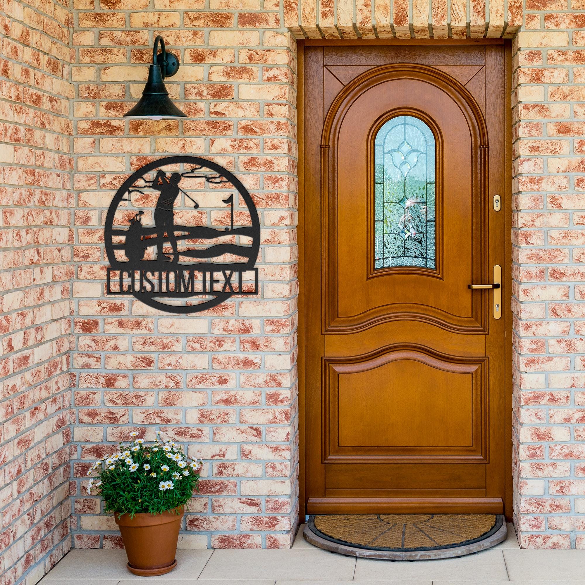 Custom Golfer Metal Sign, Golf Course Wall Decor, Personalized Gift