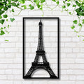 Eiffel Tower Wall Art - Paris Landmark Decor | Industrial Metal Silhouette Sign