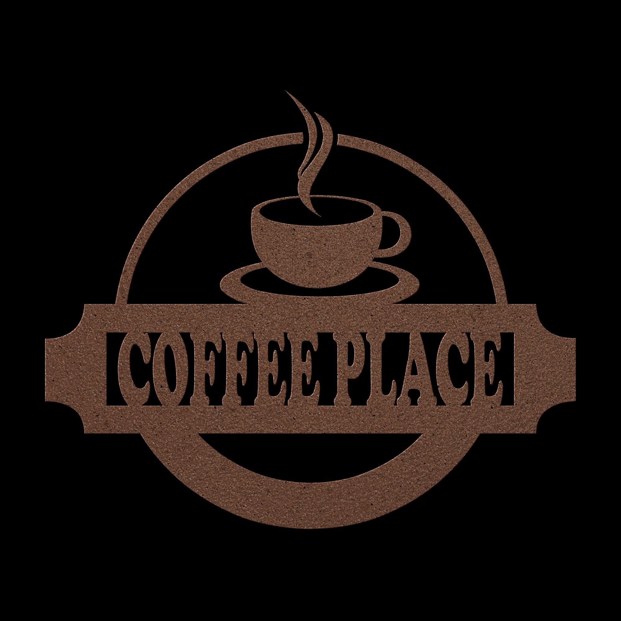 Custom Metal Coffee Shop Logo Sign: Personalized Business Decor