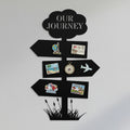 Personalized Our Journey Travel Sign, Custom Metal Magnet Board, Adventure Souvenir
