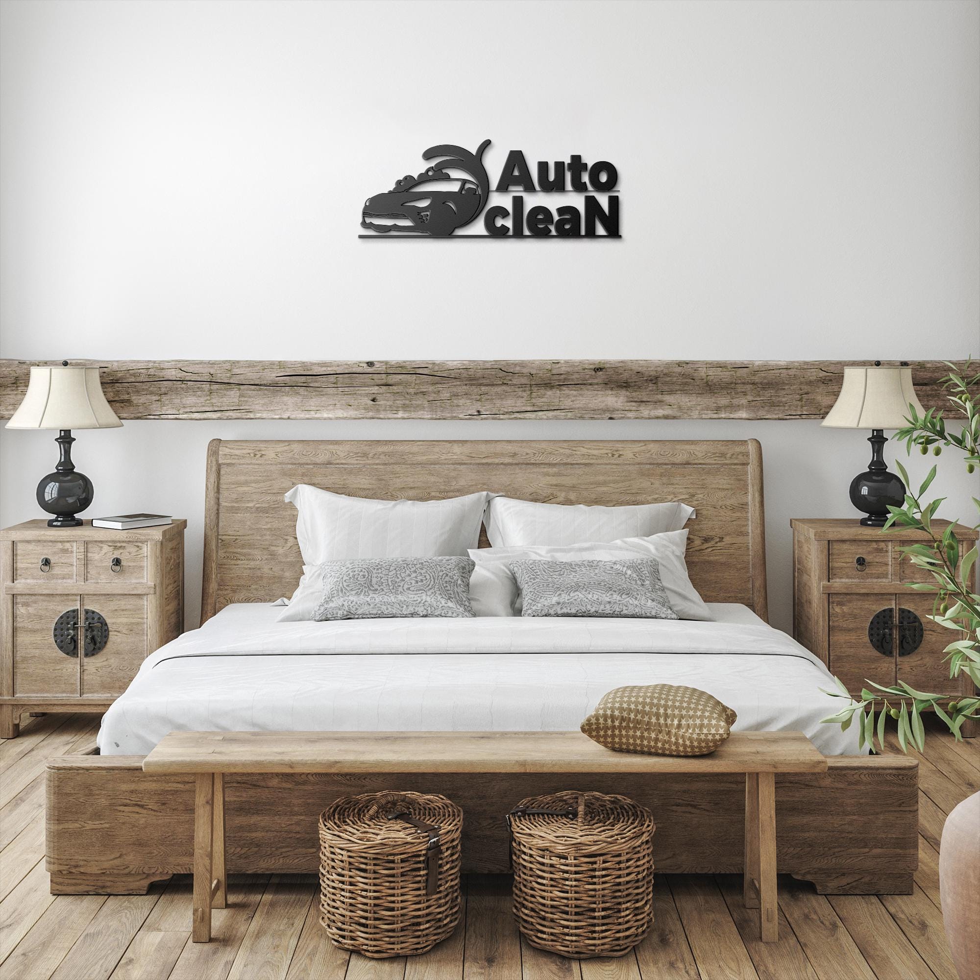 Custom Metal Business Logo Sign – Car Wash Decor, Auto Detailing