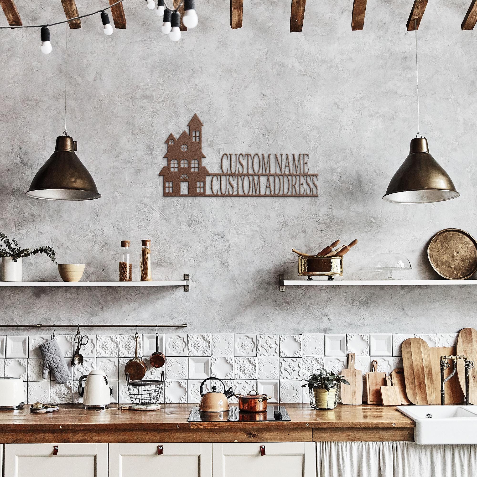 Custom Metal Address Sign: Modern Housewarming Gift